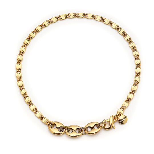 İmani Choker Gold Plated Chain Necklace 