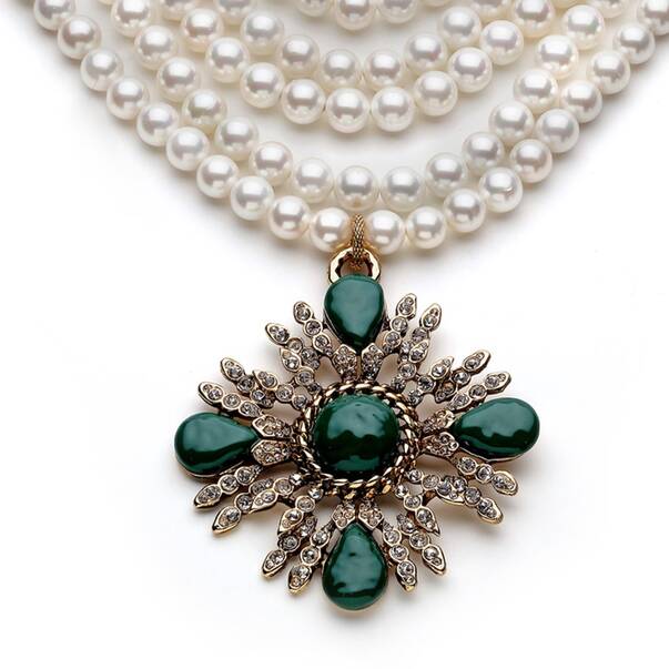 İnci Choker Kolye - 1