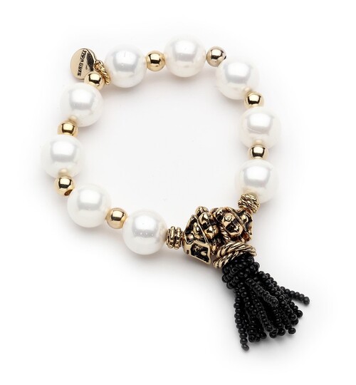 PEARL SİYAH PÜSKÜL BRACELET