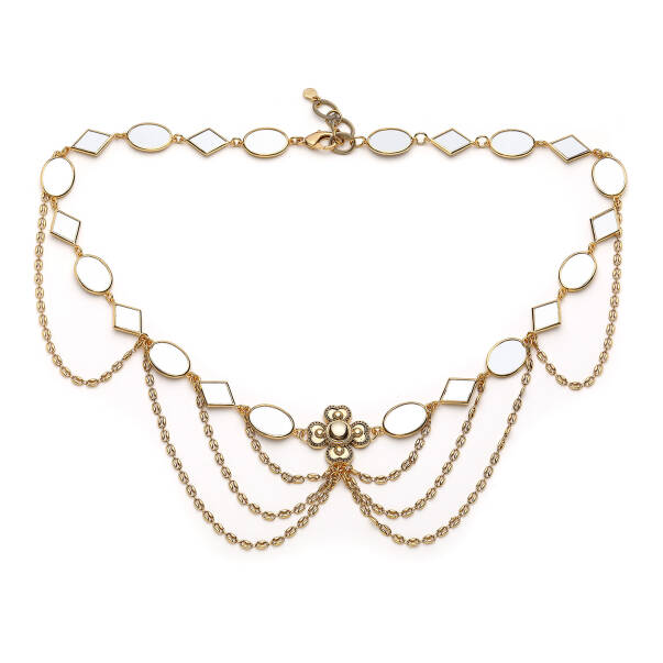 Inner You Clover Charm Gold Plated Chain Belt - 1