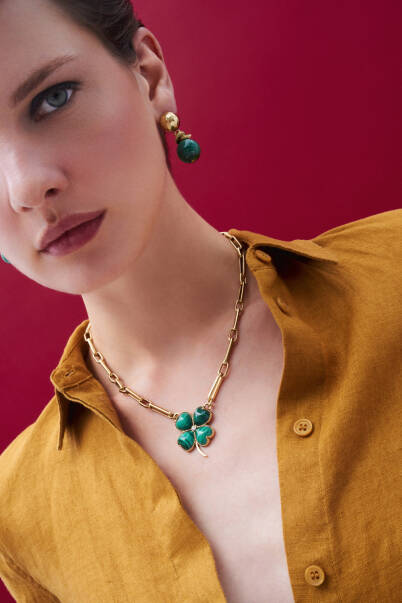 Innerlight Malahit Pinned Earrings - 4