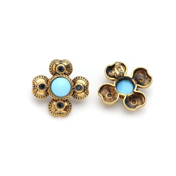 Ismara Clover Charm Gold Plated Clip-On Earrings - 2