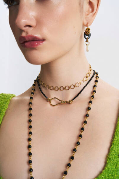 Ivy Altın Kaplama Gold Kalp, Anahtar İğneli Küpe - 5