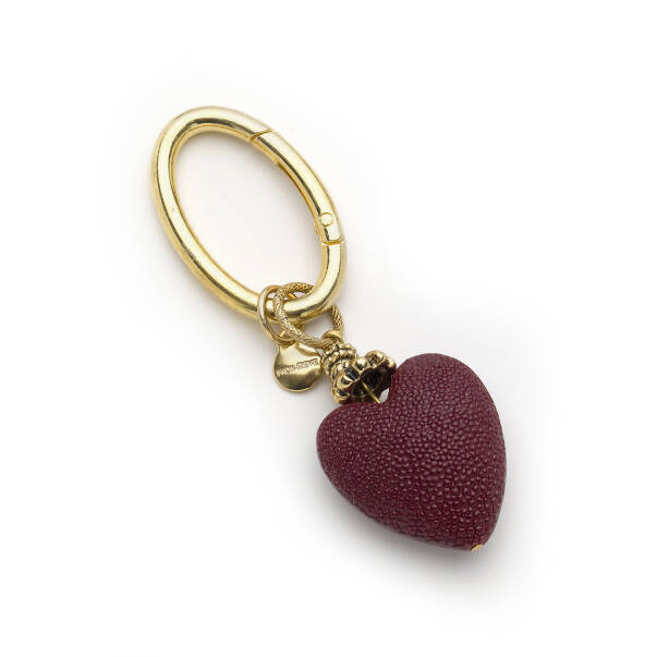 Je Taime Gold Plated Heart Charm Bag Accessory - 1