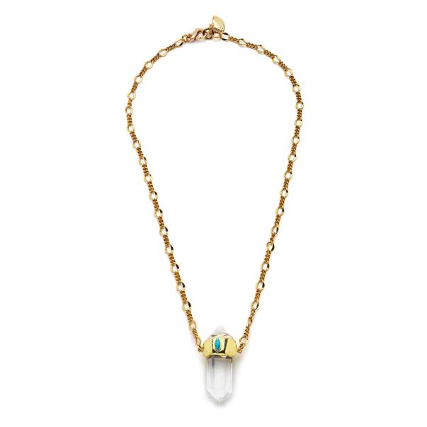 Jecer Turquoise Gold Plated Necklace - 3