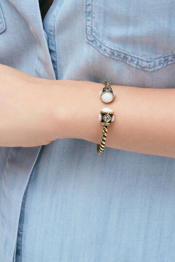 Castor Gold Plated Cuff Bracelet - (1)