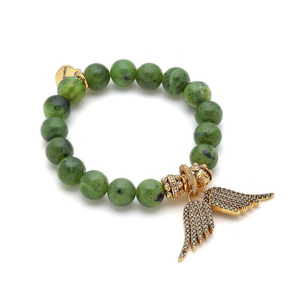 Katharine Russian Jade Doğal Taş Charm Bilezik - 1