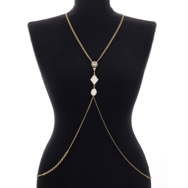 Kayra Gold Plated Chain Bodychain - 1