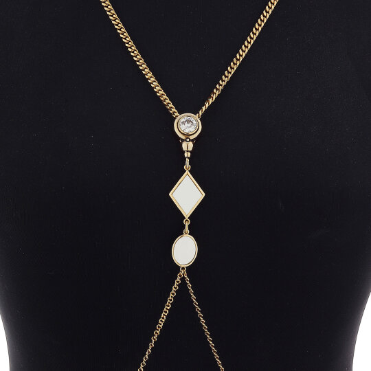 Kayra Gold Plated Chain Bodychain - (1)