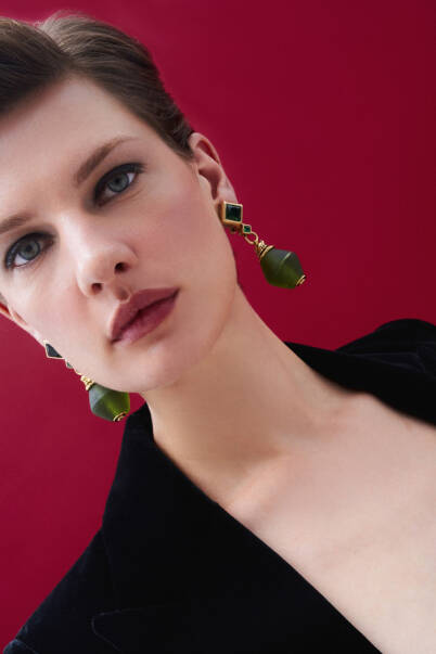 Kind Gaze Green Mika Clip On Earrings - 4