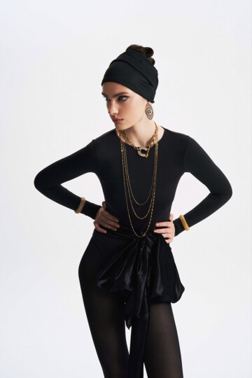 Kindness Gold Plated Multi Chain Necklace - (1)