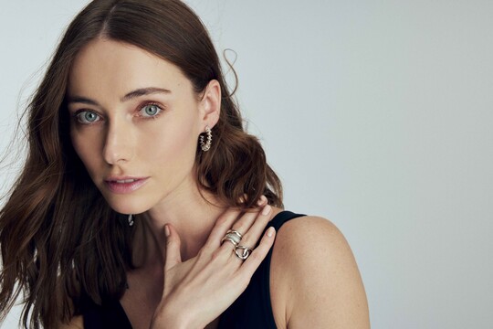 Knot Gümüş Kaplama Yüzük - (1)