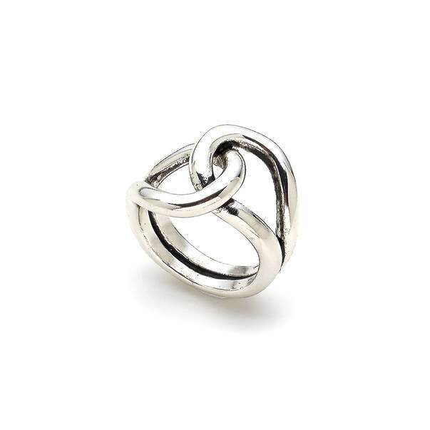 Knot Silver Plated Ring - 1