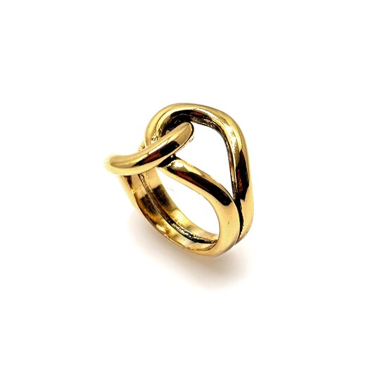 Knotter Gold Plated Ring 