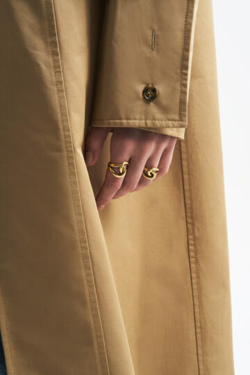 Knotter Altın Kaplama Yüzük - (1)