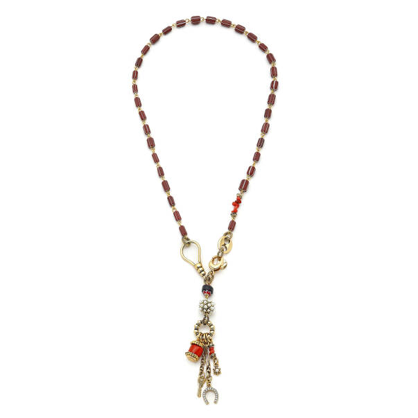 Lucky Charm Cam Boncuk Şans Charm Kolye - 1