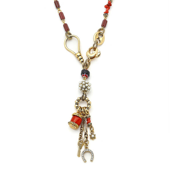 Lucky Charm Cam Boncuk Şans Charm Kolye - 3