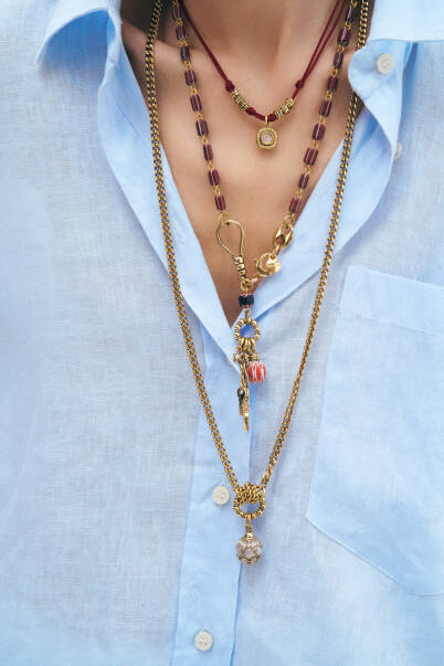 Lucky Charm Cam Boncuk Şans Charm Kolye - 5