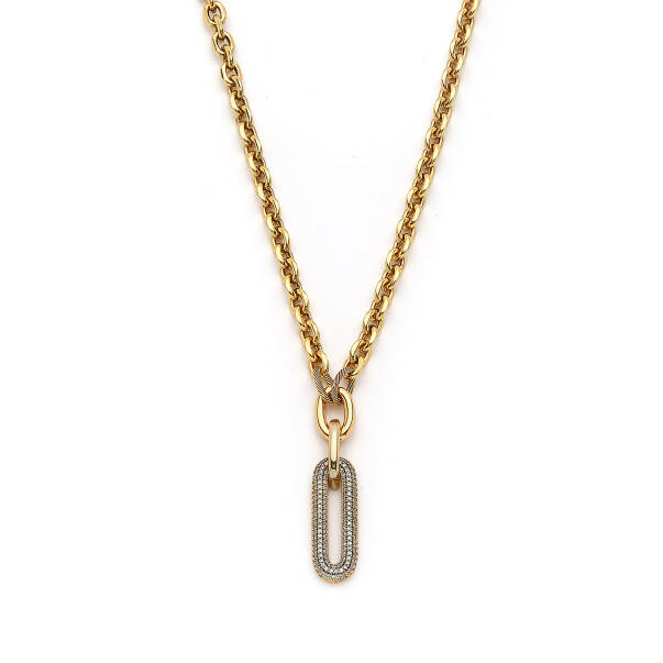 Aurae Altın Kaplama Zincir Kolye - 2