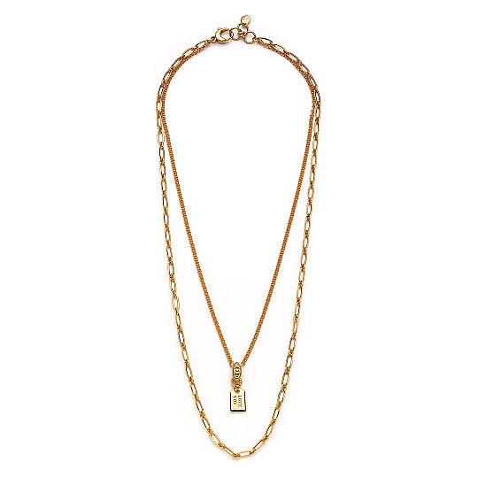 Sonia Altın Kaplama Zincir Kolye - 