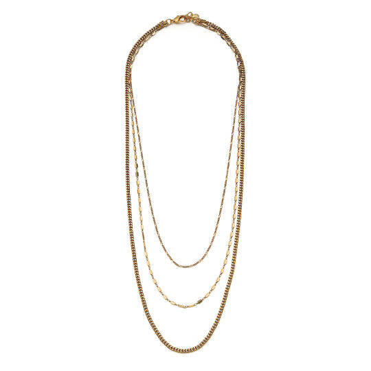 Courtney Altın Kaplama Zincir Kolye - 