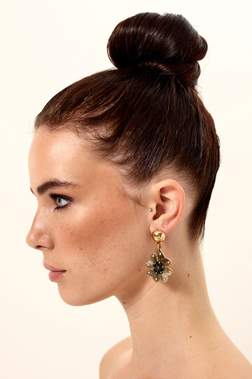 BLACK IVY EARRING