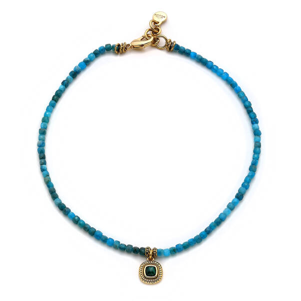 Lagoon Apatite Natural Stone Necklace - 1