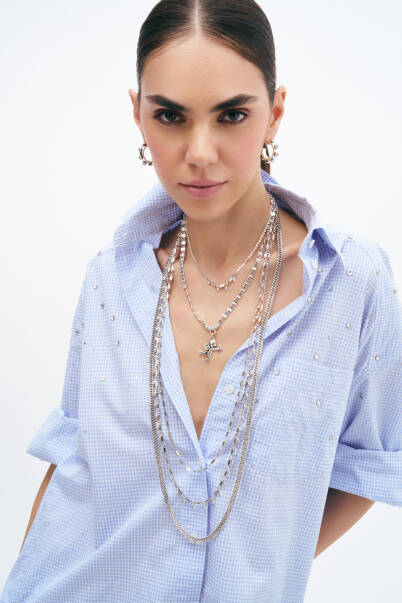 Layers Silver Plated Necklace - 2