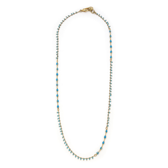 Layla Mavi Uzun Zincir Kolye - 