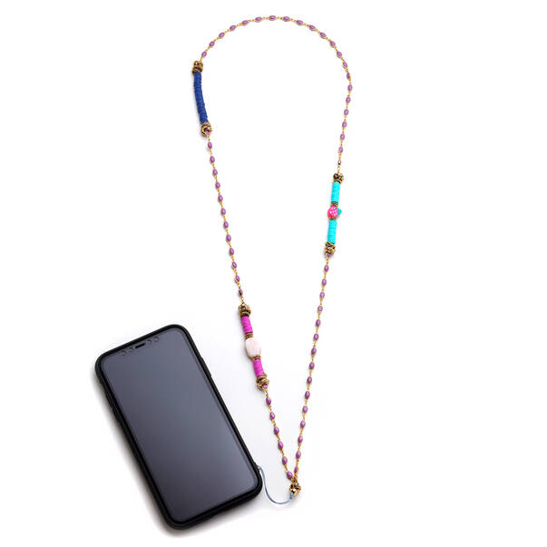 Linera Mor İp Charm Telefon Aksesuarı - 3