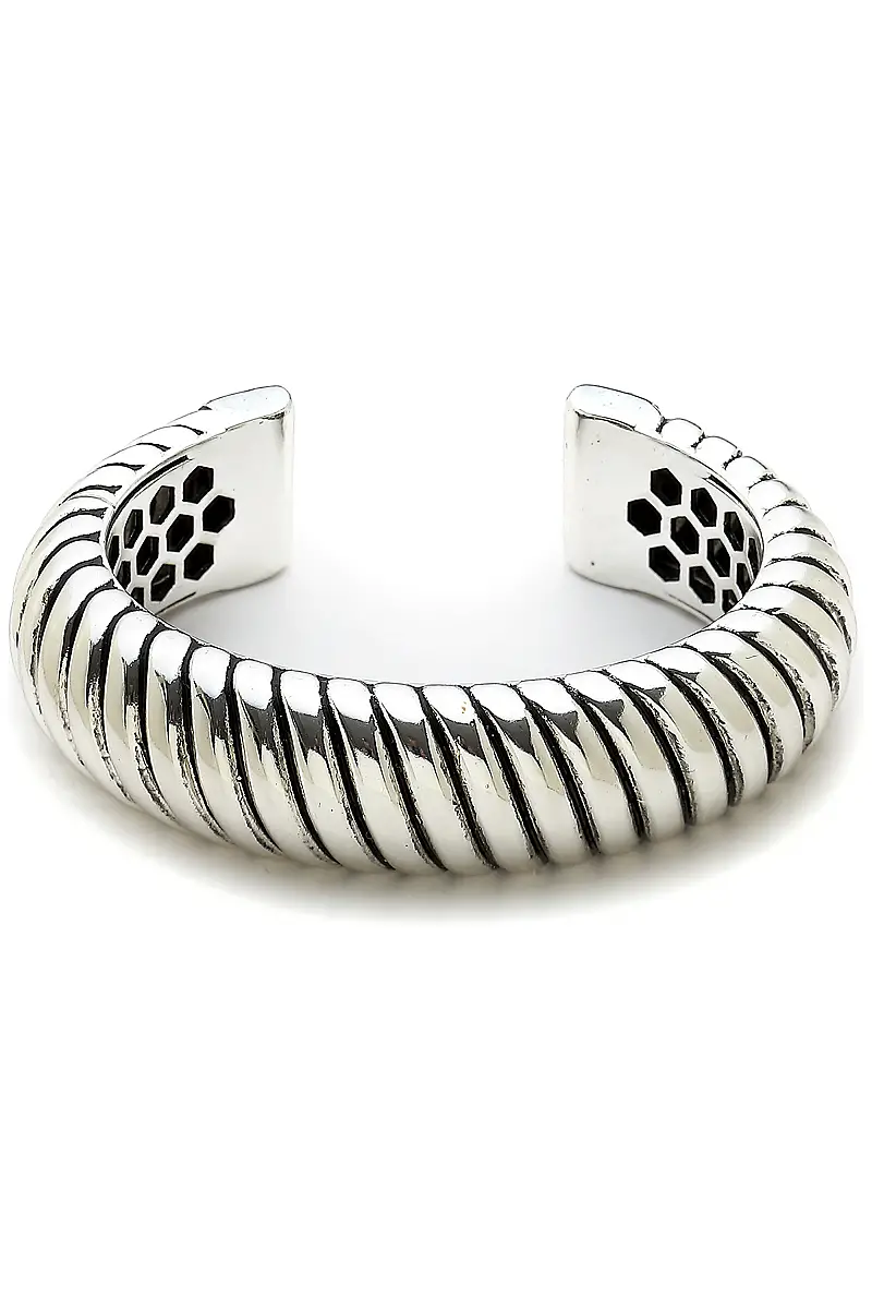 Liv Silver Plated Cuff Bracelet