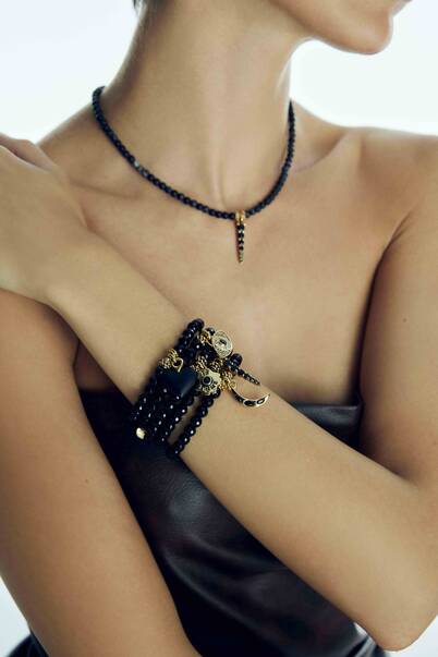 Loki Onyx Eye Charm Necklace - 2