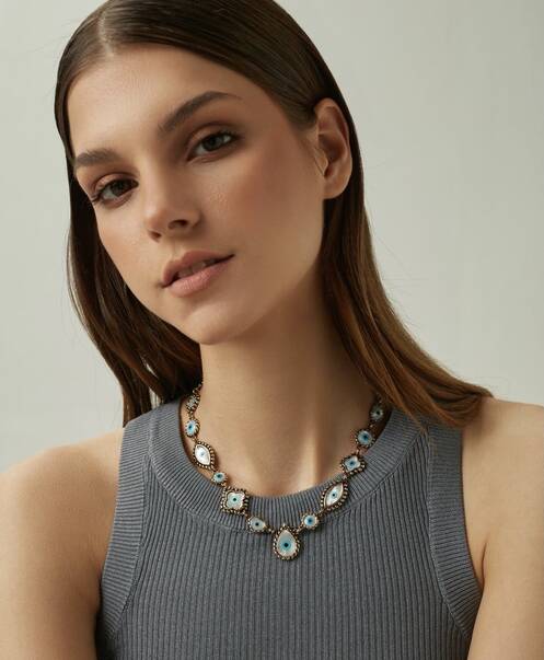 Lol Eye Gold Plated Necklace - 6