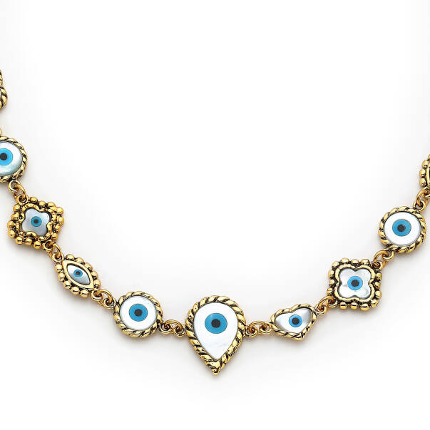 Lol Eye Gold Plated Necklace - 5