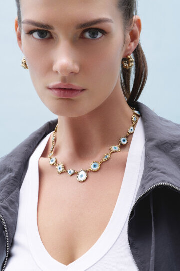 Lol Eye Gold Plated Necklace - (1)