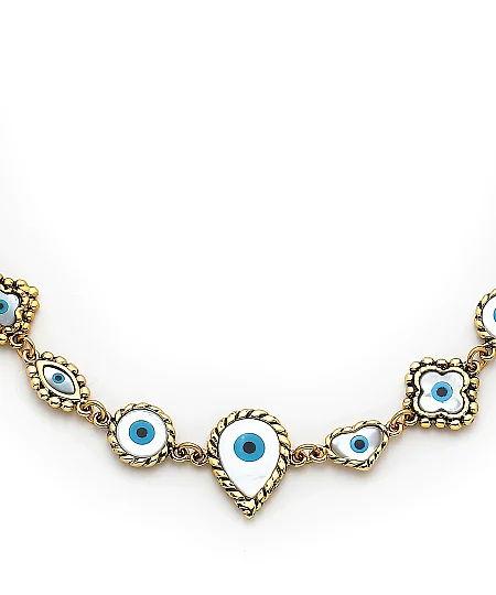 Lol Eye Gold Plated Necklace 