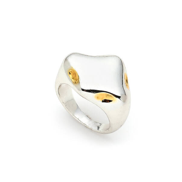 Loop Silver Plated Ring - 1