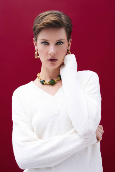 Love Gold Plated Hoop Clip-On Earrings - 3