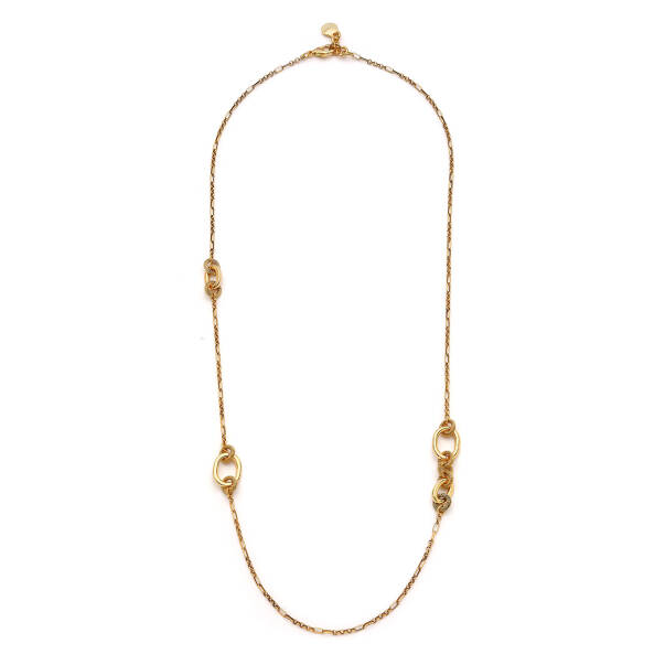 Loved Gold Plated Chain Necklace - 1