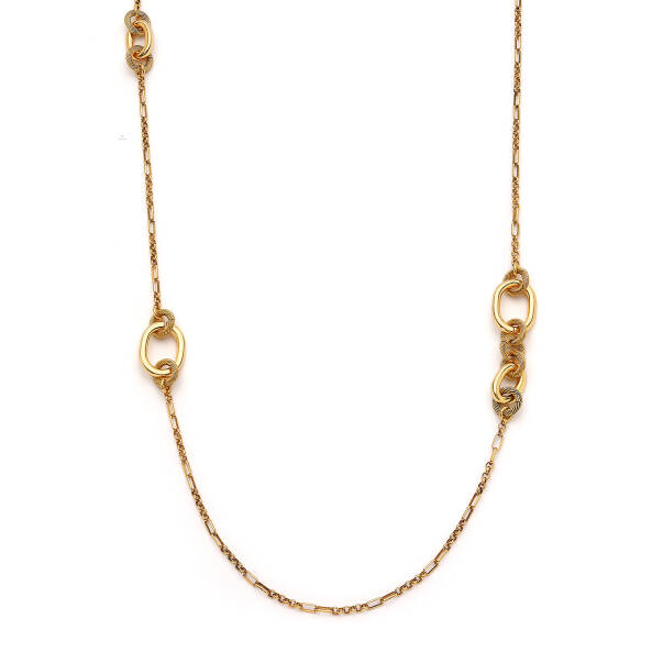 Loved Gold Plated Chain Necklace - 2