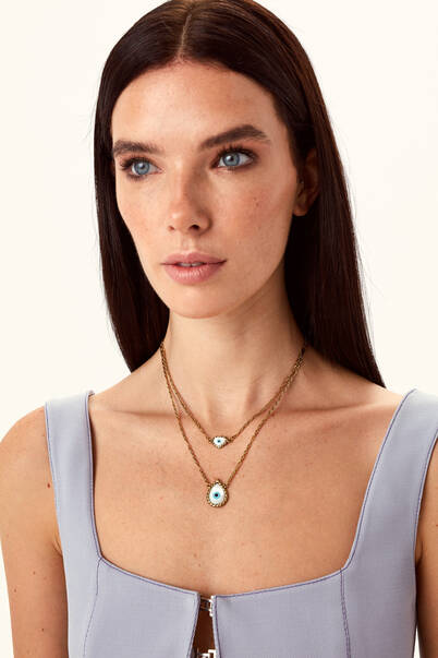 Lucifier Eye Chain Necklace - 2