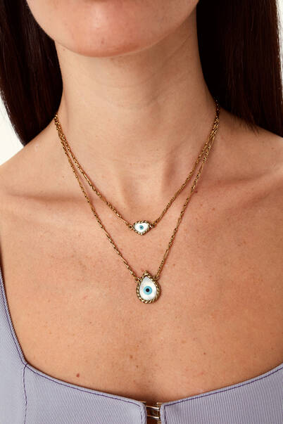 Lucifier Eye Chain Necklace - 4