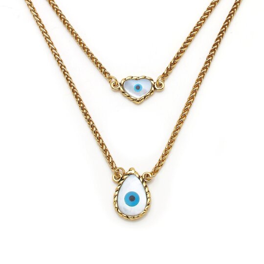 Lucifier Eye Chain Necklace - 