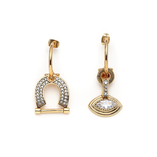 Lucky Vision Pinned Earrings - 