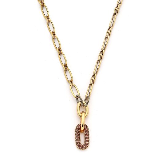 Luma Gold Plated Chain Necklace - (1)