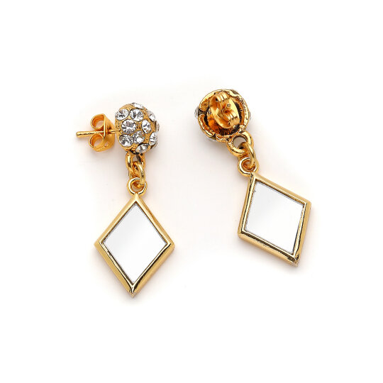 Lumi Gold Plated Pinned Earrings - (1)