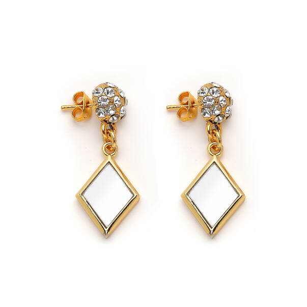 Lumi Gold Plated Pinned Earrings - 1