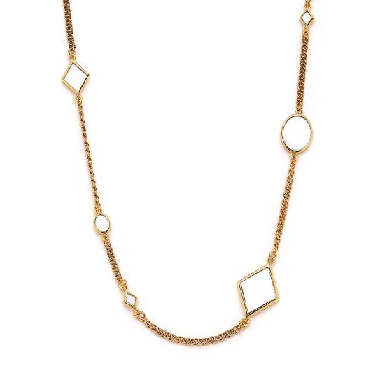 Lumira Gold Plated Chain Necklace - (1)