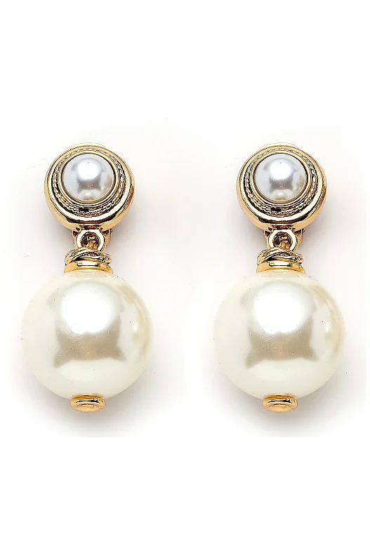 Luna Pearl Clip On Earrings 