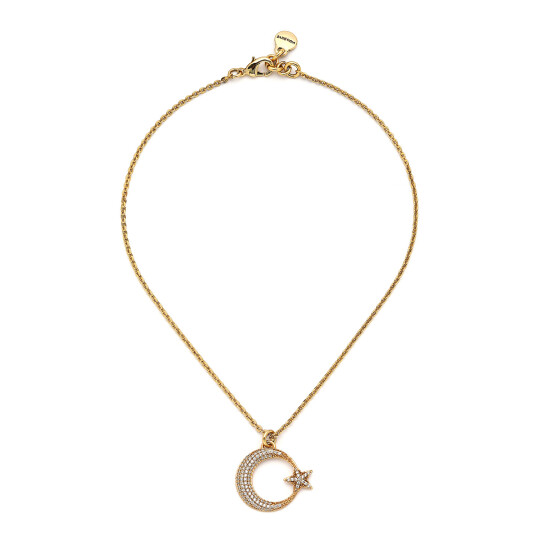 Lunar Radiance Moon Star Necklace 
